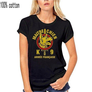 K9 French Army War Dog Special Forces Logo Military T-shirt - Presidential Brand (R)