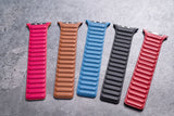 Leather Link strap for Apple watch band 40mm 44mm 38mm 42mm magnetic bracelet correa iwatch band Apple watch series 6 se 5 4 3 2 - Presidential Brand (R)