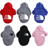 Designer Pet Dog Clothes Sweater, Four Seasons Medium and Large Dog Hoodie The Dog Face Labrador French Bulldog Jacket Clothing