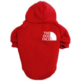 Designer Pet Dog Clothes Sweater, Four Seasons Medium and Large Dog Hoodie The Dog Face Labrador French Bulldog Jacket Clothing
