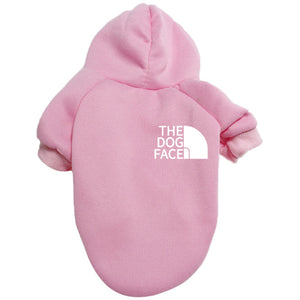 Designer Pet Dog Clothes Sweater, Four Seasons Medium and Large Dog Hoodie The Dog Face Labrador French Bulldog Jacket Clothing