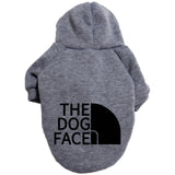 Designer Pet Dog Clothes Sweater, Four Seasons Medium and Large Dog Hoodie The Dog Face Labrador French Bulldog Jacket Clothing