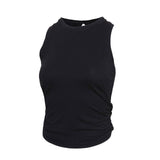 Chic Back Open Yoga Fitness Crop Top Women - Presidential Brand (R)