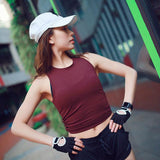 Chic Back Open Yoga Fitness Crop Top Women - Presidential Brand (R)