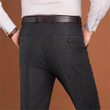 Suit Pant Loose Wool Men Suit Pants Classic Straight Formal Dress Business - Presidential Brand (R)