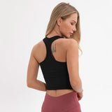 Flexible Racer back Sport Fitness Crop Tops Women - Presidential Brand (R)