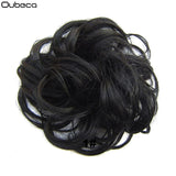 Oubeca Synthetic Flexible Hair Buns Curly Scrunchy Chignon Elastic Messy Wavy Scrunchies Wrap For Ponytail Extensions For Women - Presidential Brand (R)