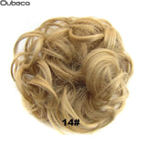 Oubeca Synthetic Flexible Hair Buns Curly Scrunchy Chignon Elastic Messy Wavy Scrunchies Wrap For Ponytail Extensions For Women - Presidential Brand (R)
