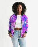 Womens Jackets, Cotton Candy Purple Style Bomber Jacket - Presidential Brand (R)