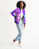 Womens Jackets, Cotton Candy Purple Style Bomber Jacket - Presidential Brand (R)