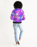 Womens Jackets, Cotton Candy Purple Style Bomber Jacket - Presidential Brand (R)