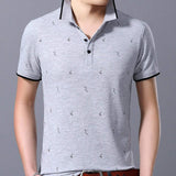 Mens Printed Short Sleeve Polo Shirt - Presidential Brand (R)